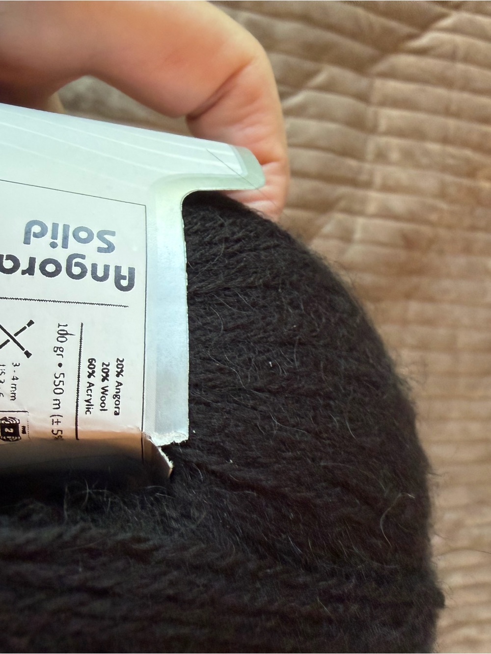 Ice Yarns Black Mohair Blend Yarn - Multiple Balls - Picture 4 of 4